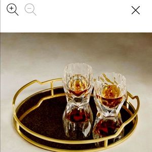 West Elm Fish’s Eddy Gilded Mirror Tray